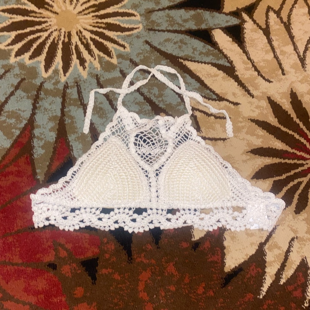 White crochet top